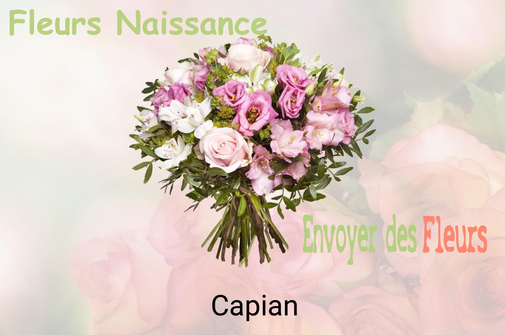 Bouquet de fleurs de naissance livré à Capian